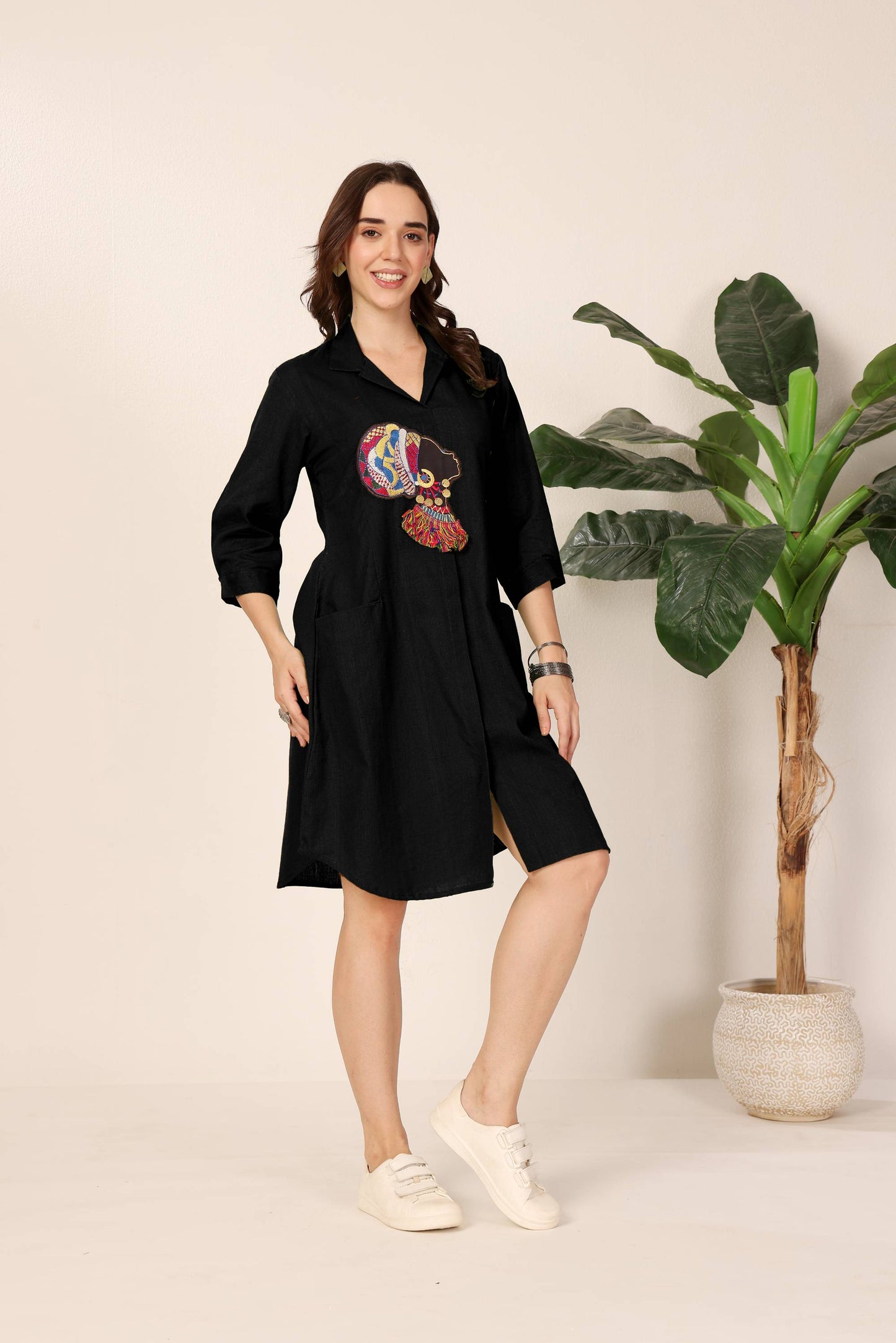 Black African Beauty Short Dress