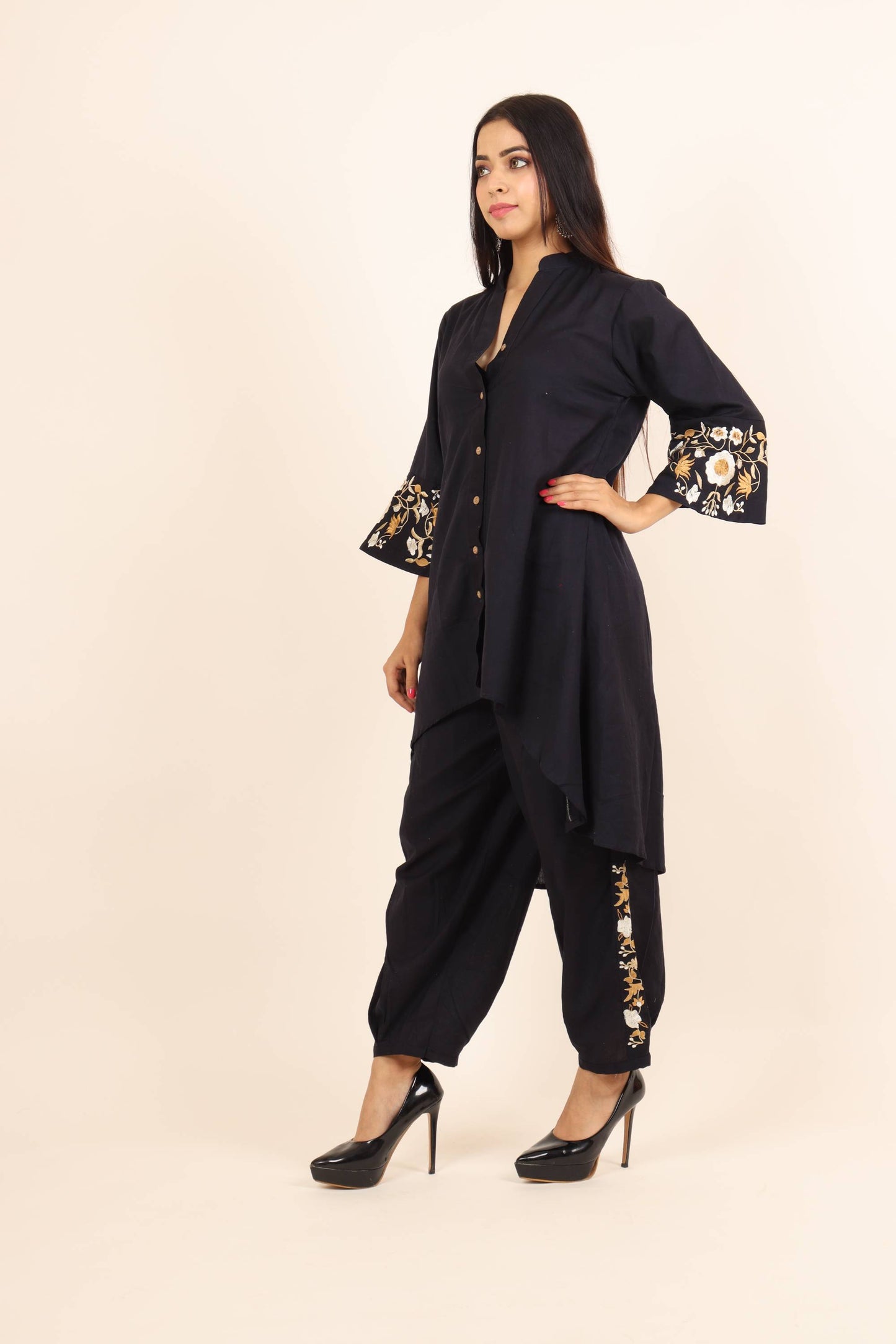 Midnight Bloom Coord Set