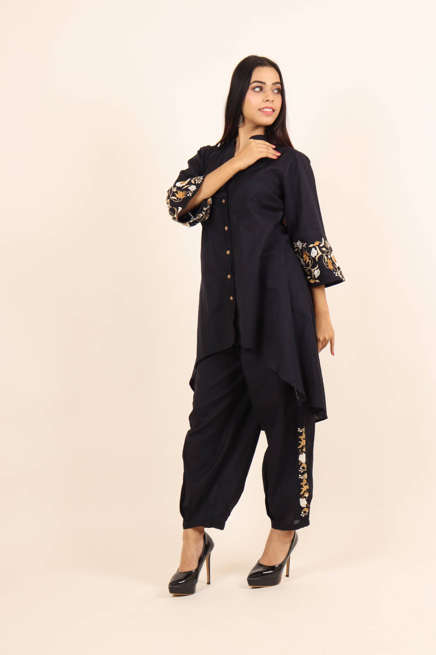 Midnight Bloom Coord Set