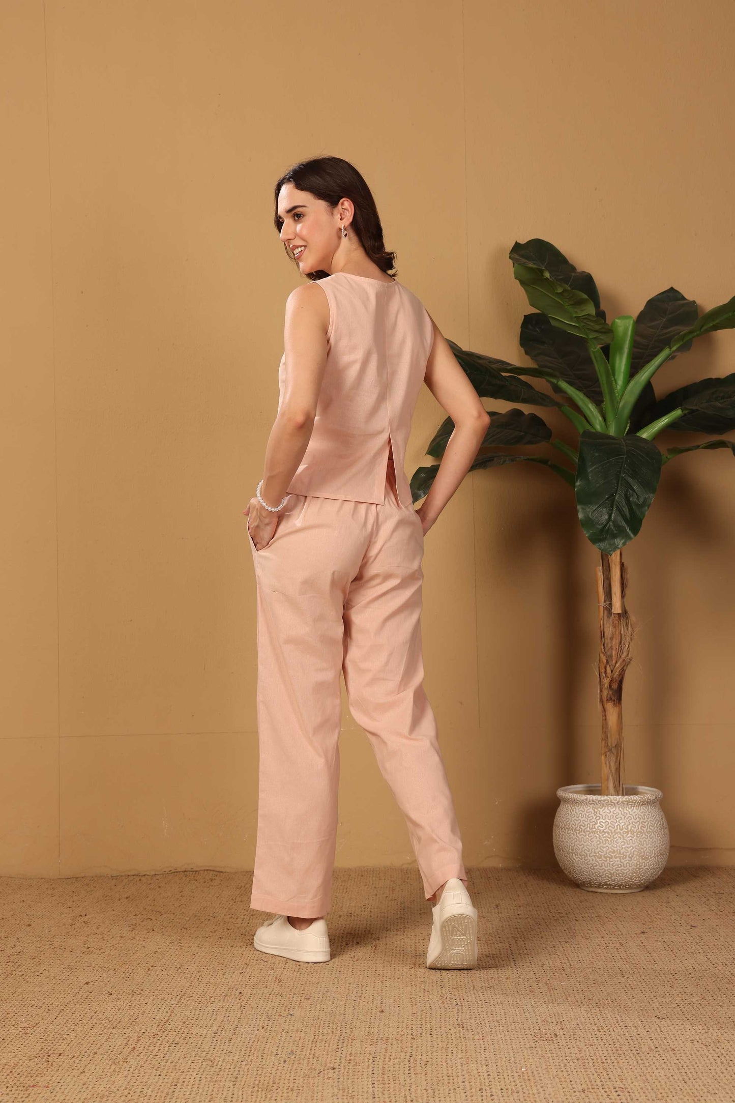 Blush Asymmetric Co-ord Set
