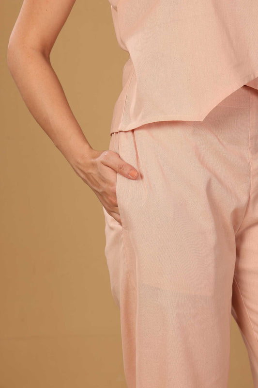 Blush Asymmetric Co-ord Set