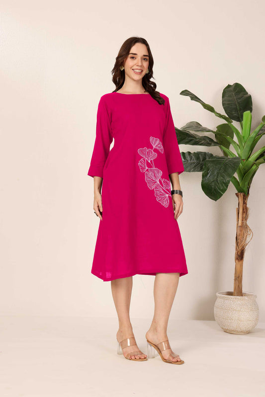 Pink Ginkgo Grace Dress