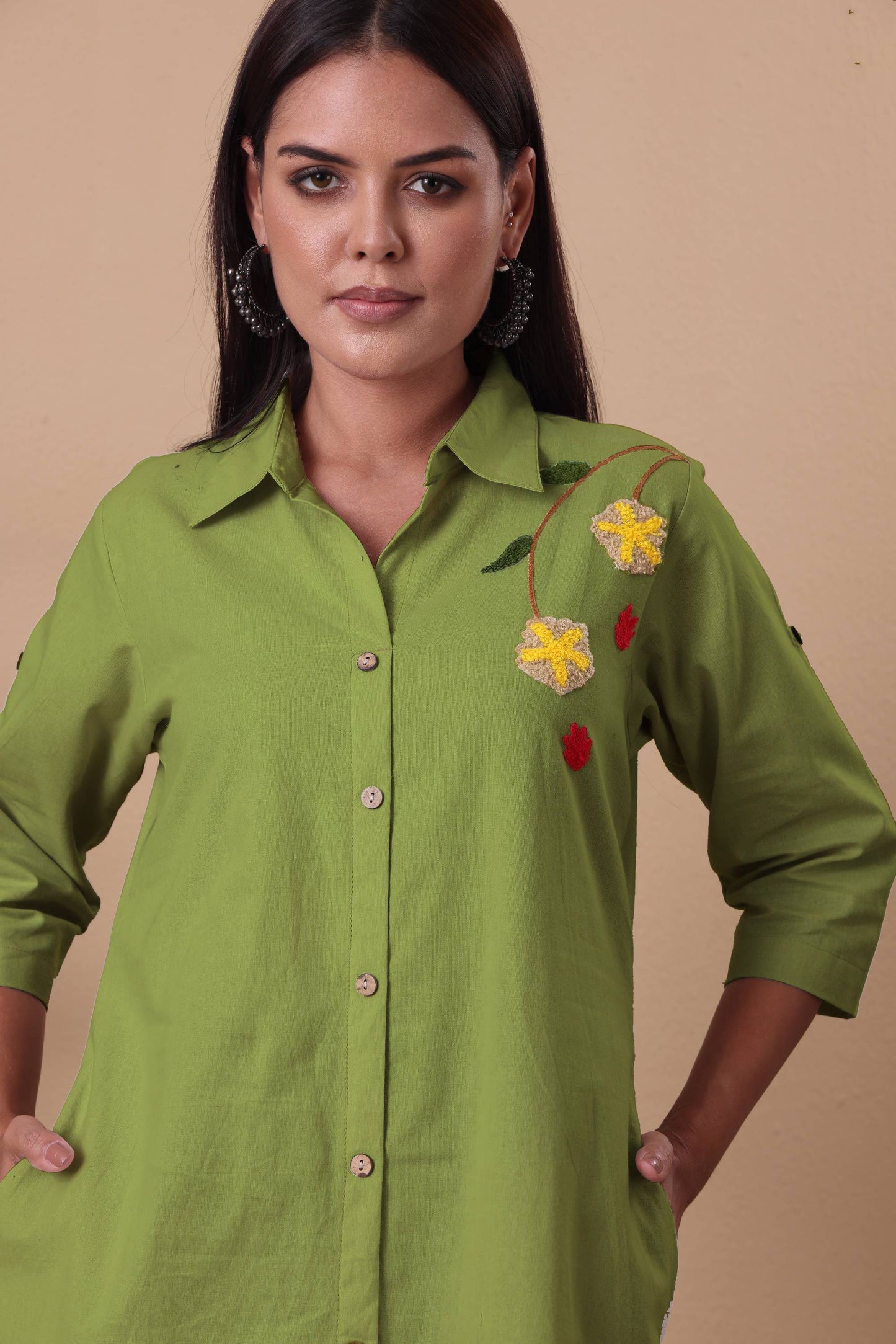 Garden Button-down Dress