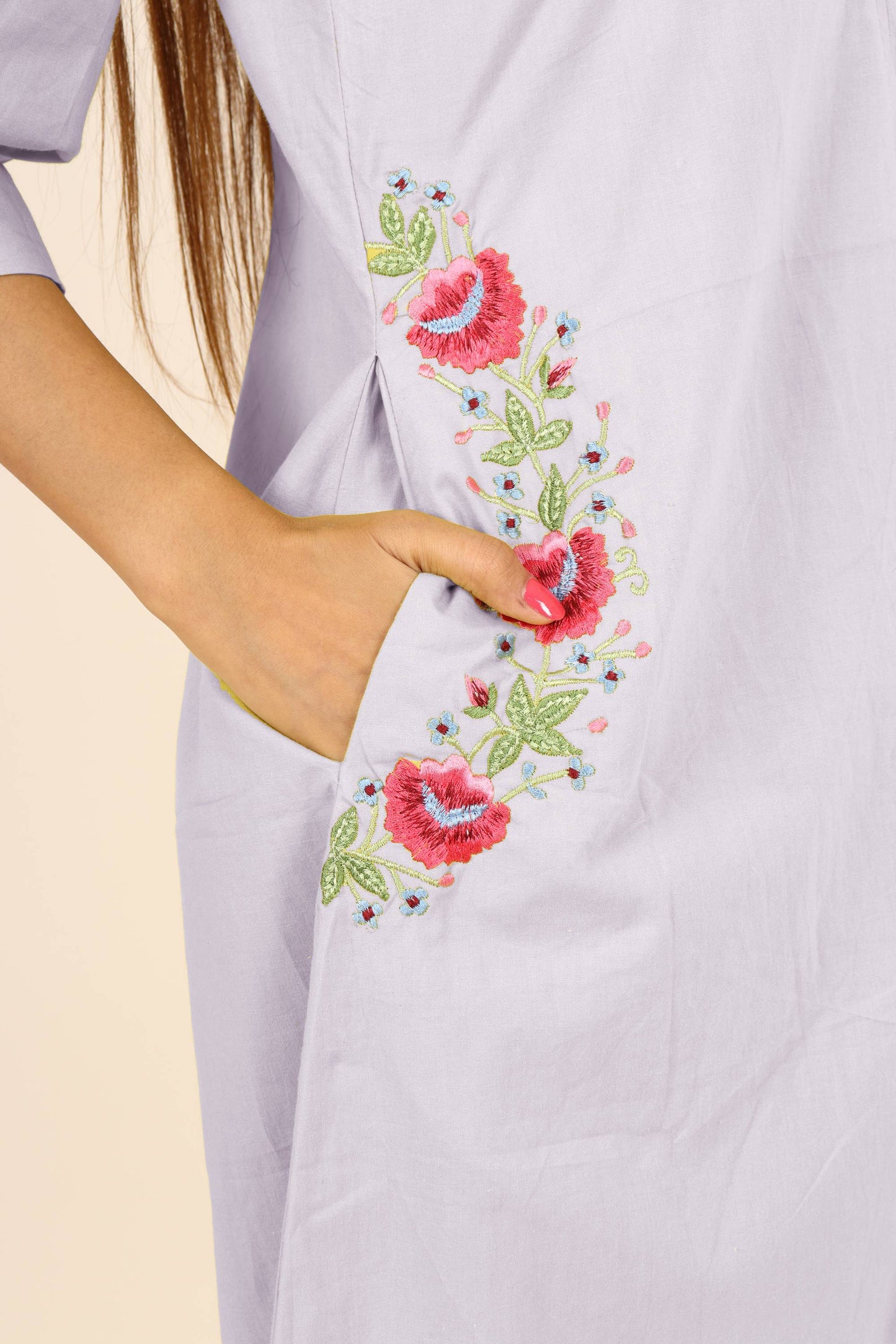Pocket Bloom Midi Dress